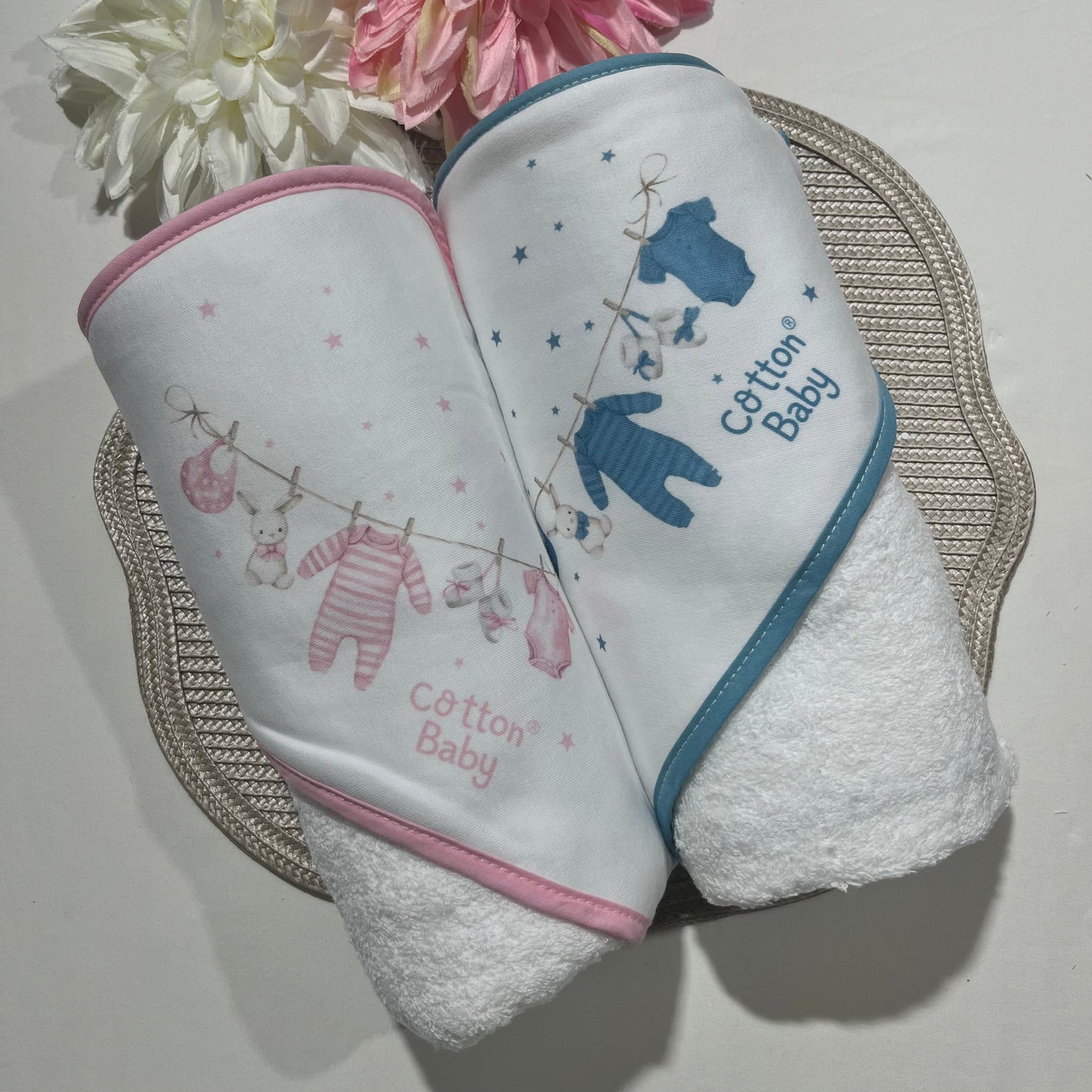 Toalha de banho nuvem para bebé 100% algodão - Cotton Baby
