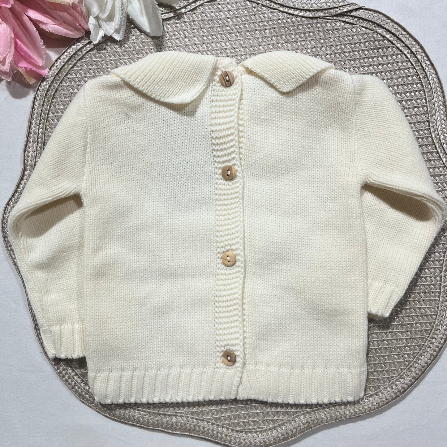 Conjunto em malha para bebé - 1/3M - Pérola