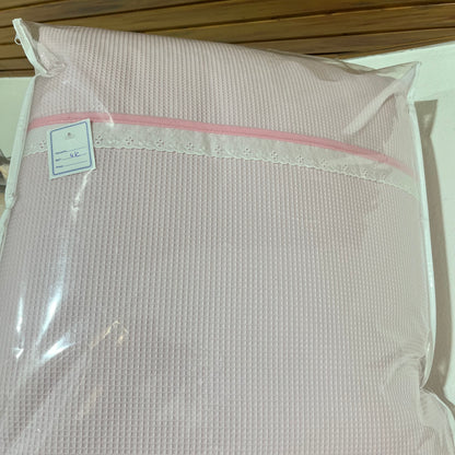 Conjunto Renda - Edredom + protector + Almofada  para Cama de Grades