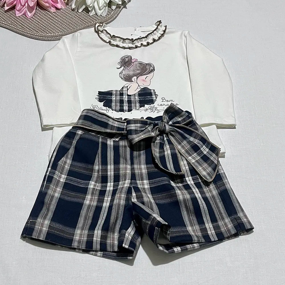 Conjunto camisola e calção bebé