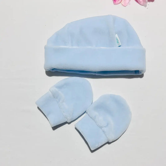 Gorro e luvas bebé - várias cores