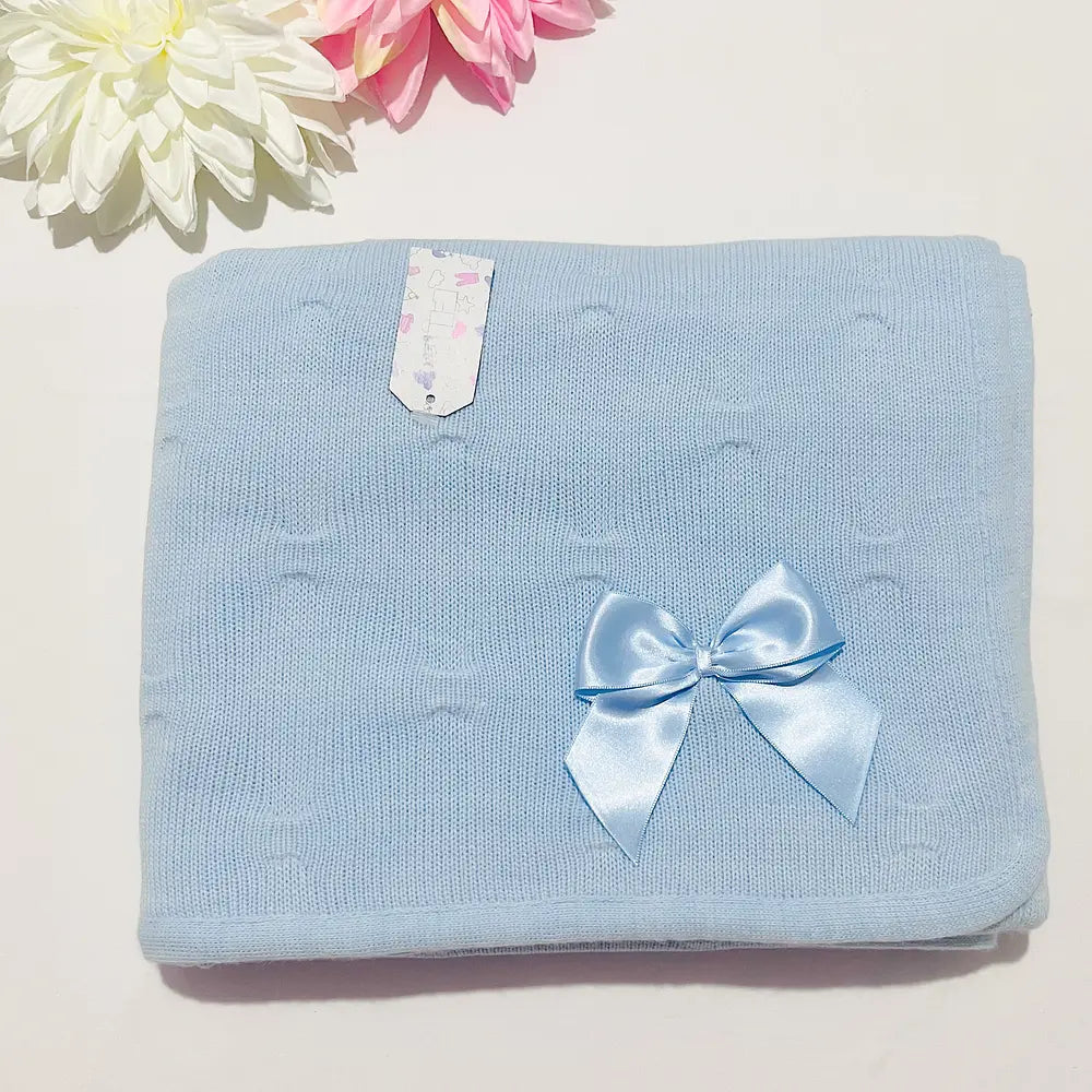 Manta Polar bebé com laço - Com ou Sem personalização