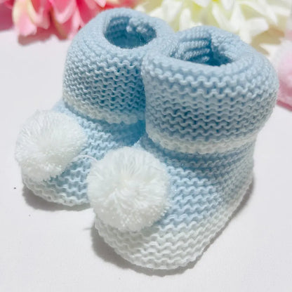 Carapins bebé malha - pompom