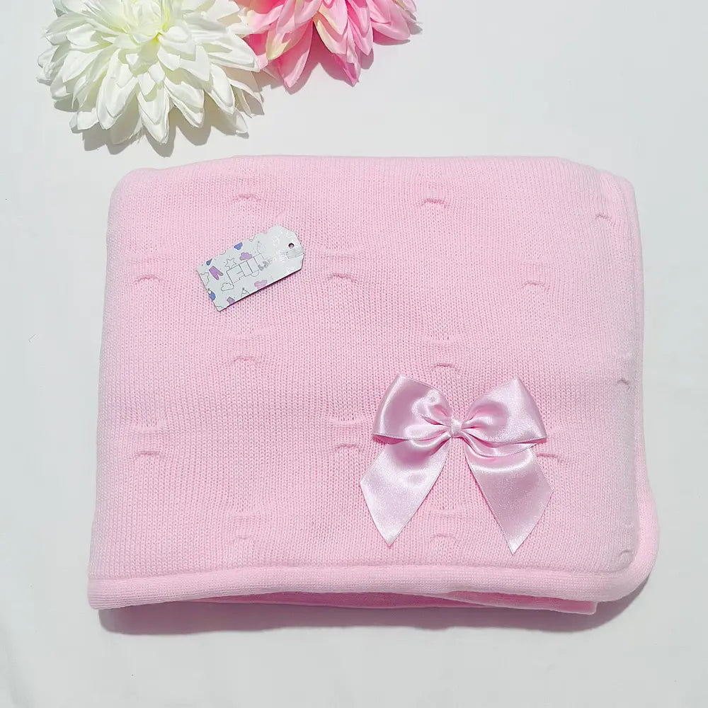 Manta Polar bebé com laço - Com ou Sem personalização