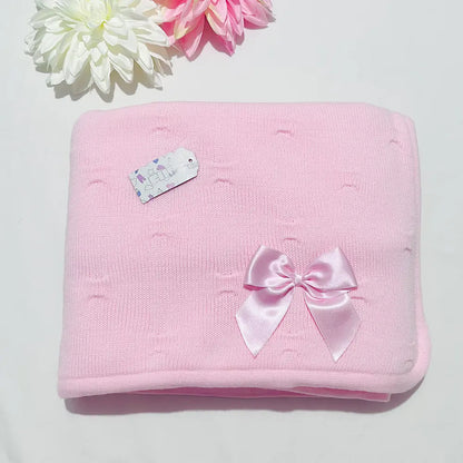 Manta Polar bebé com laço - Com ou Sem personalização