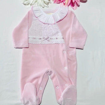 Babygrow bordado inglês