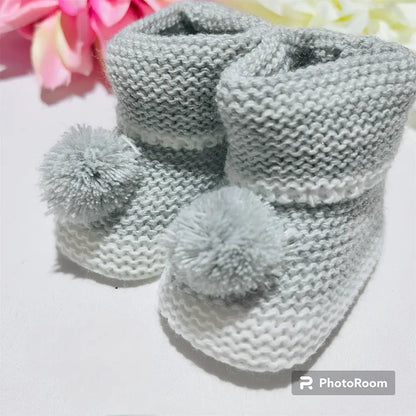 Carapins bebé malha - pompom