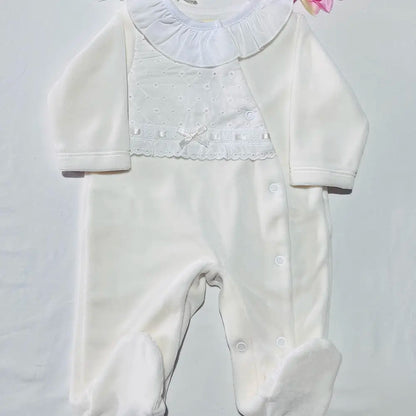 Babygrow bordado inglês