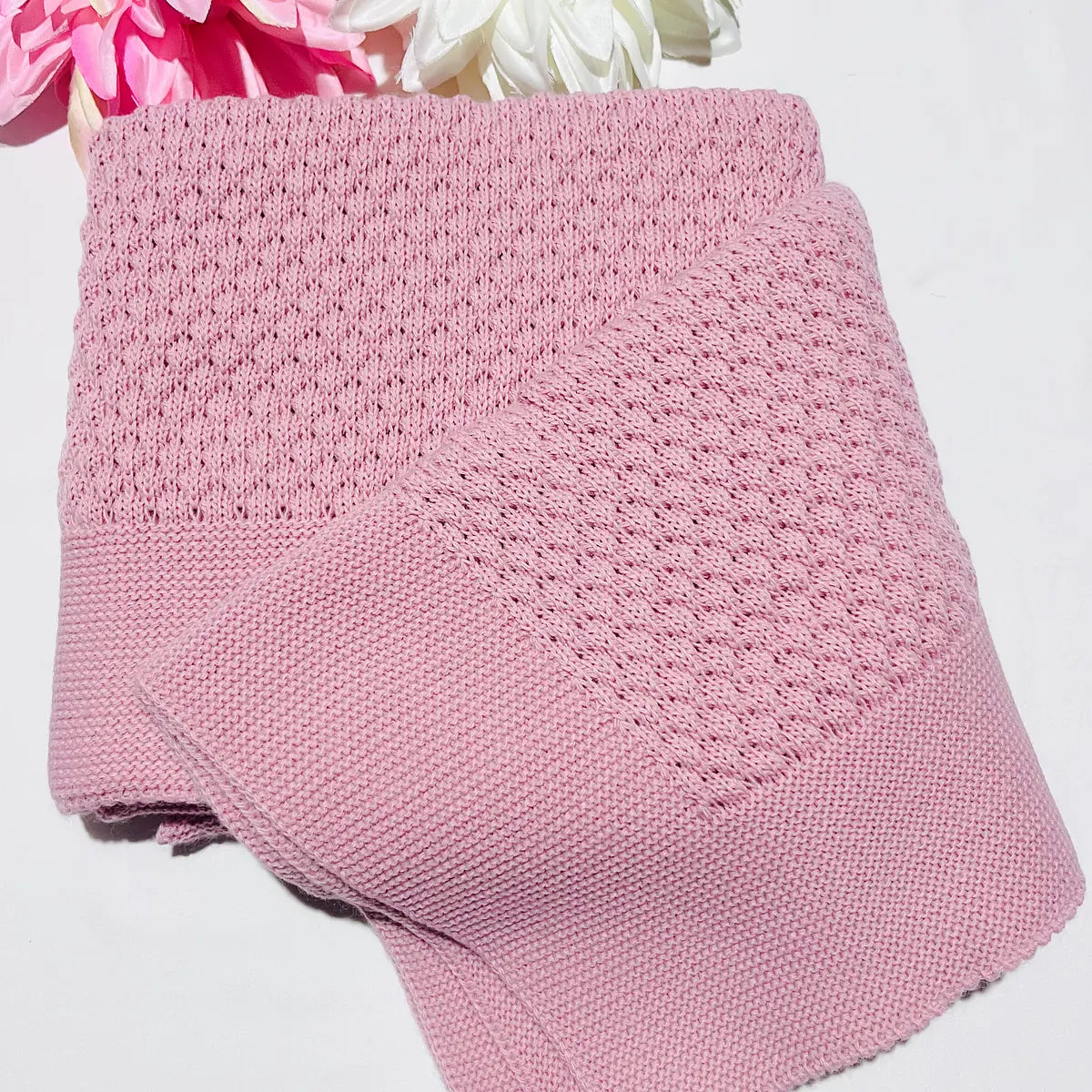 Manta de bebé em malha - Favinhos - Com ou Sem personalização