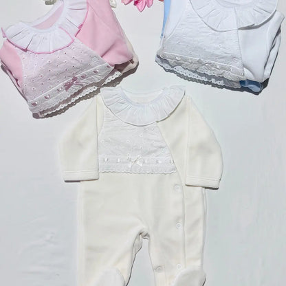 Babygrow bordado inglês