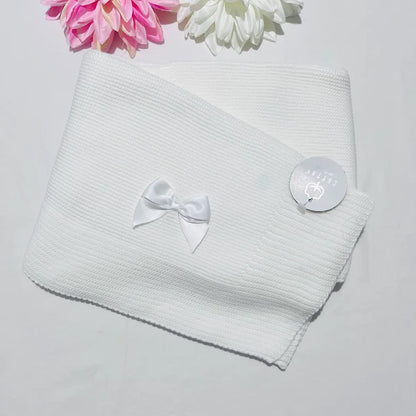 Manta de bebé com laço - várias cores - Com ou Sem personalização