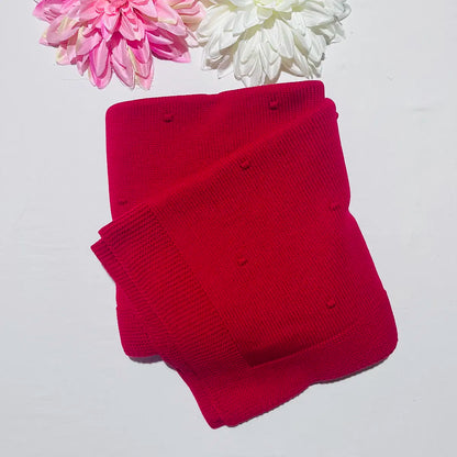 Manta de malha pompom bebé - Com ou Sem personalização
