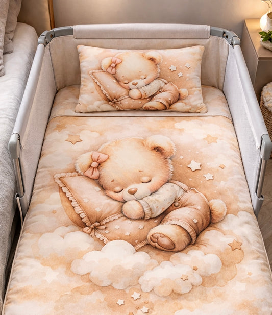 Edredom + almofada para Next 2 me -Bege