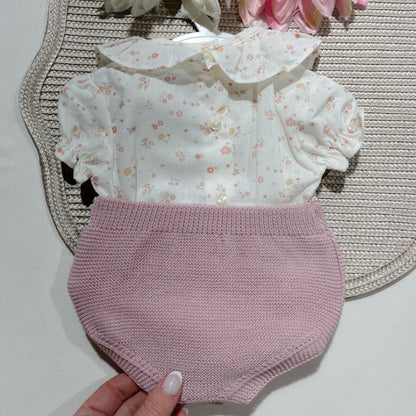 Conjunto Maria  em malha - 1 aos 12M