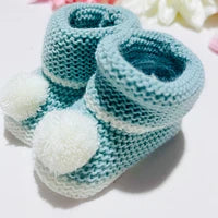 Carapins bebé malha - pompom