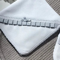 Conjunto fralda e babete para bordar em ponto cruz - várias cores - Com ou Sem personalização