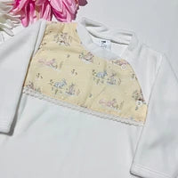 Babygrow de veludo tema floresta encantada recém-nascido