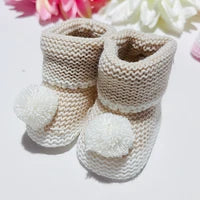 Carapins bebé malha - pompom