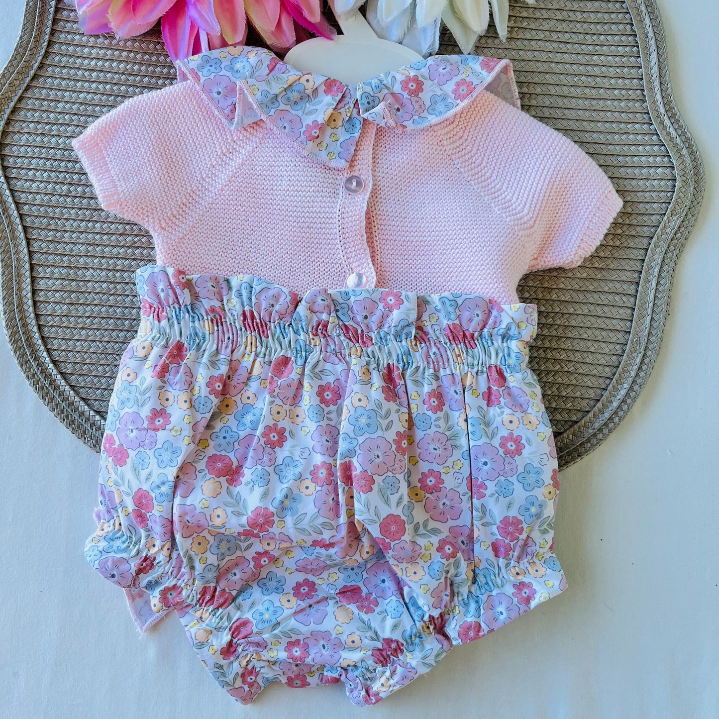 Conjunto Rose para bebé  - 3 aos 12M - Rosa bebé
