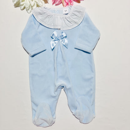 Babygrow em veludo laço