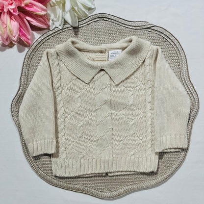 Conjunto em malha para bebé - 1/3M - Areia