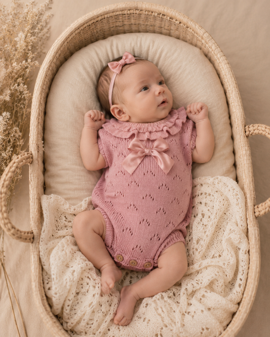 Fofo clássico para bebé menina -0/3M Rosa velho