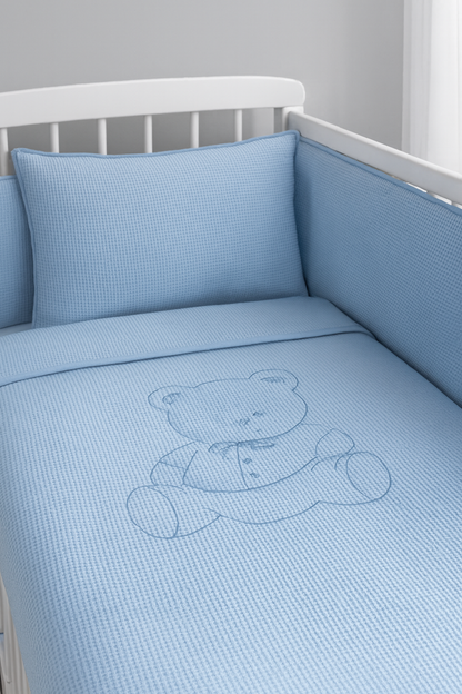 Conjunto Edredom + Protector + Almofada  para Cama de Grades