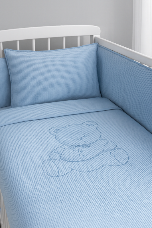 Conjunto Edredom + Protector + Almofada  para Cama de Grades