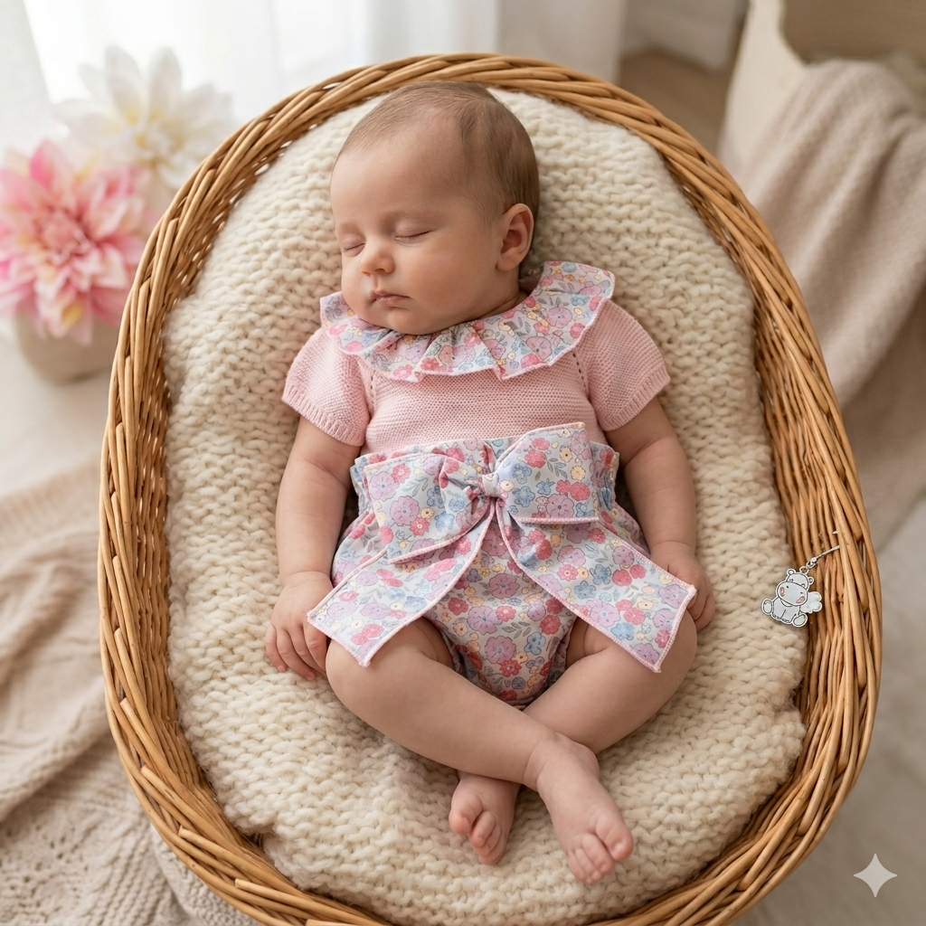 Conjunto Rose para bebé  - 3 aos 12M - Rosa bebé