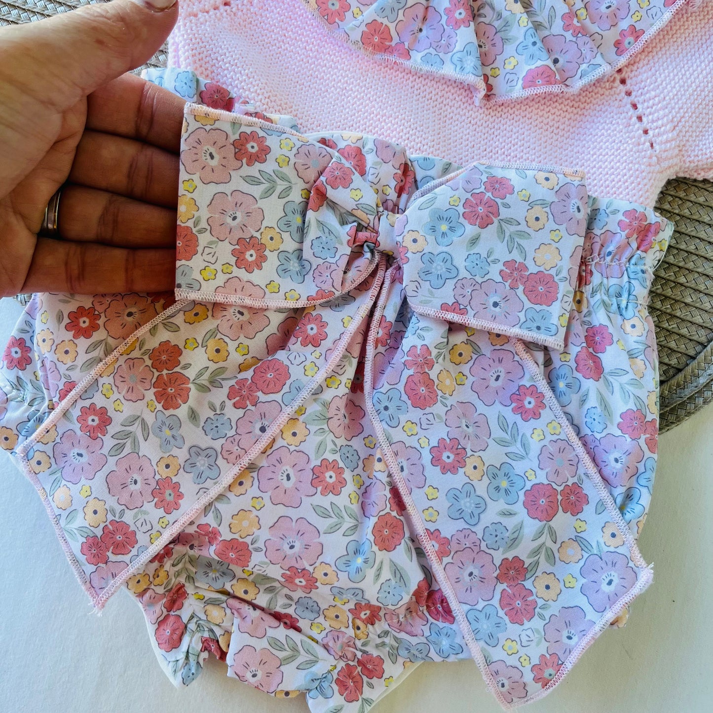 Conjunto Rose para bebé  - 3 aos 12M - Rosa bebé