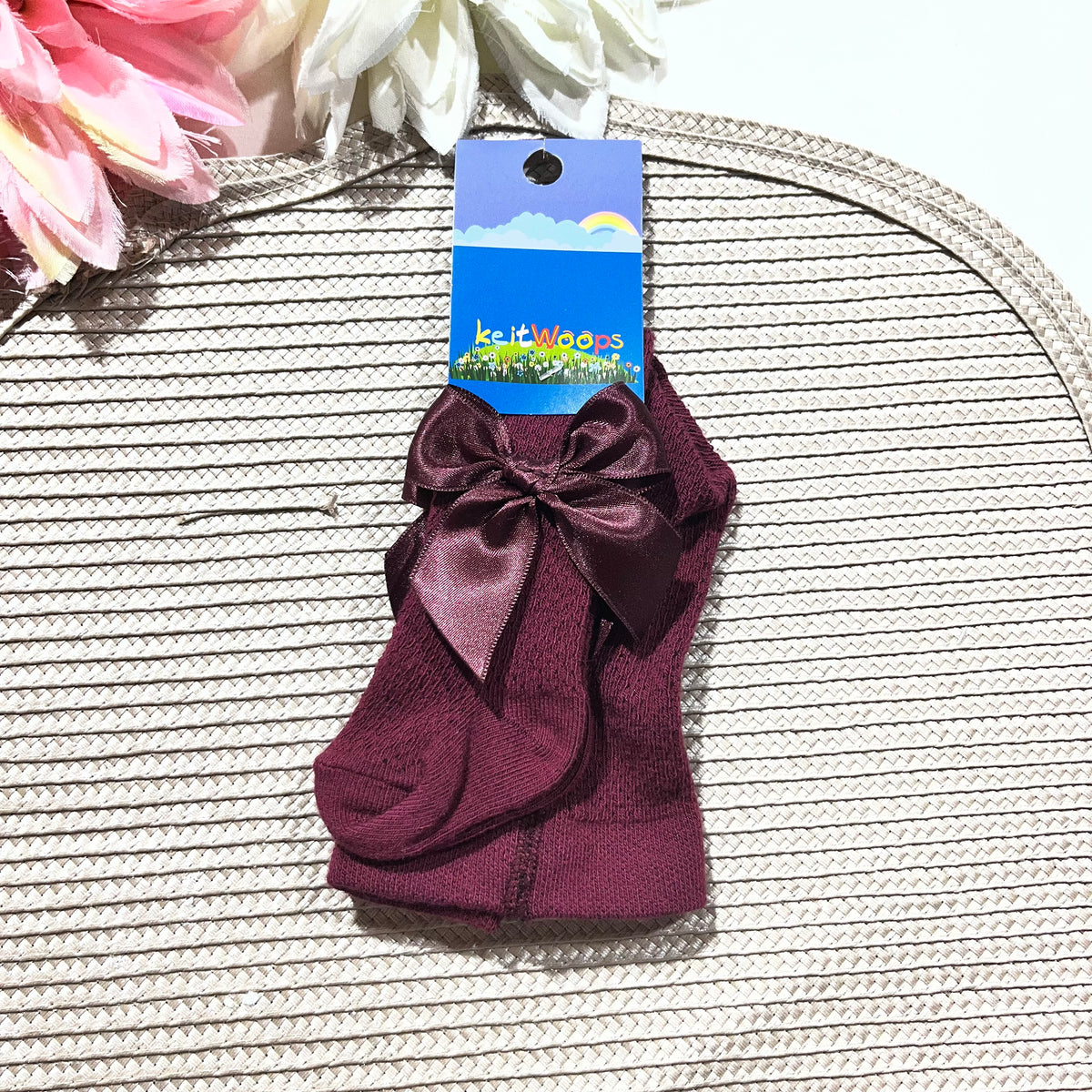 Collants com laço para bebé - 0 aos 6M