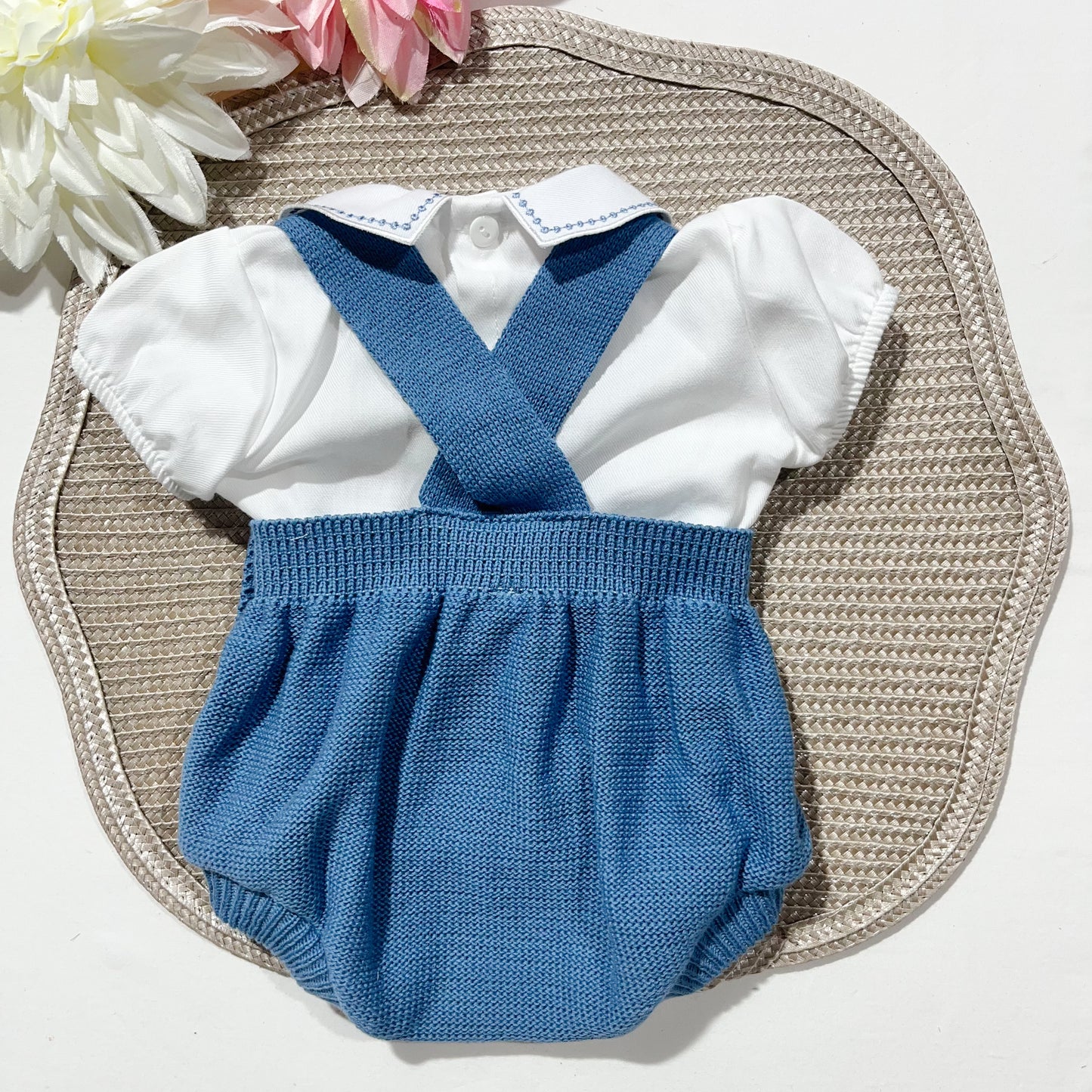 Conjunto de bebé em malha - Fofo e camisa em algodão