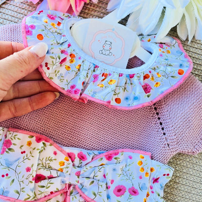 Conjunto Rose para bebé  - 3 aos 12M - Rosa velho