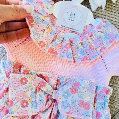 Conjunto Rose para bebé  - 3 aos 12M - Rosa bebé