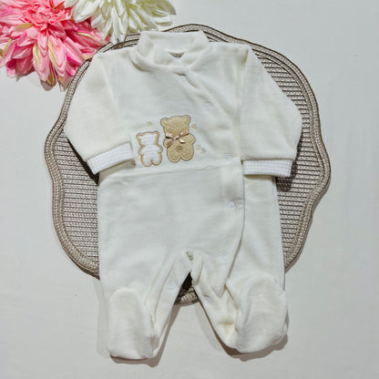 Babygrow em veludo - 2 Ursos