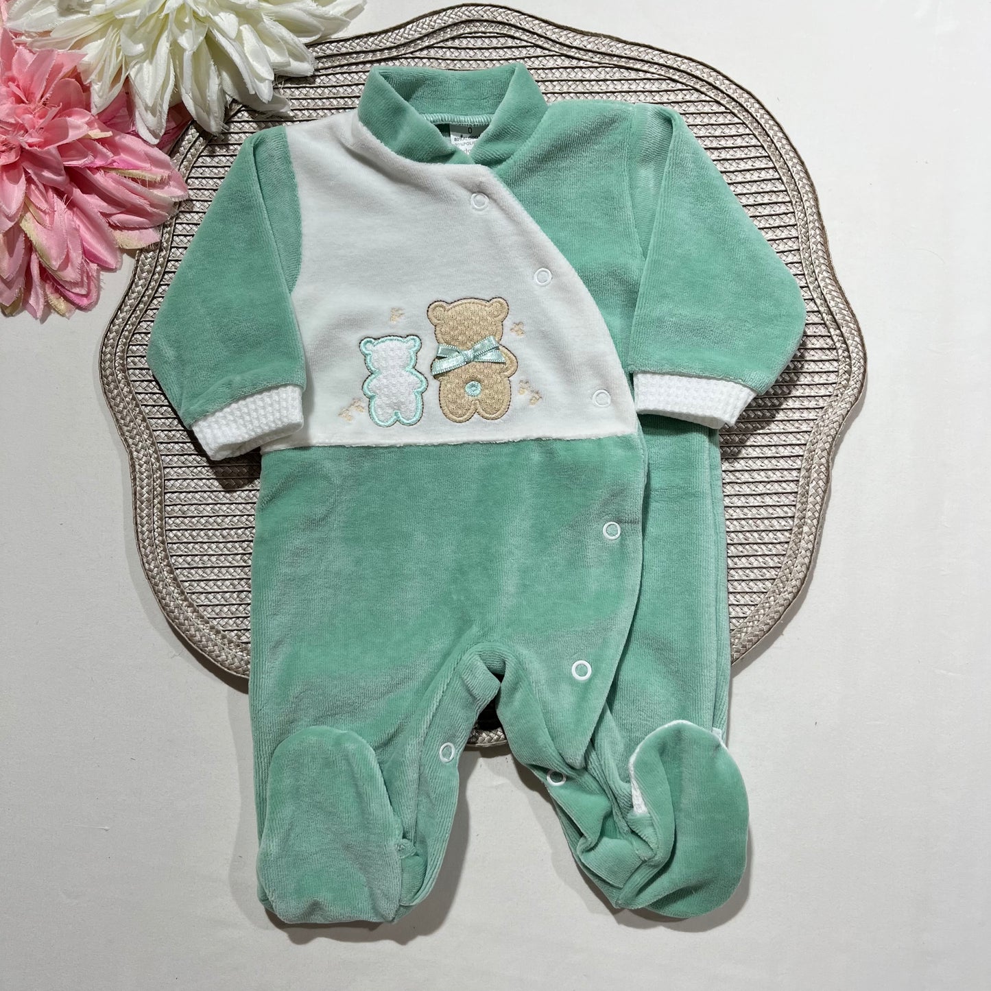 Babygrow em veludo - 2 Ursos