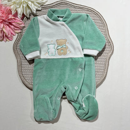 Babygrow em veludo - 2 Ursos