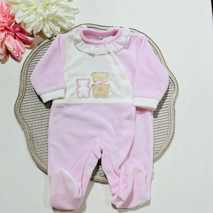 Babygrow em veludo - 2 Ursos
