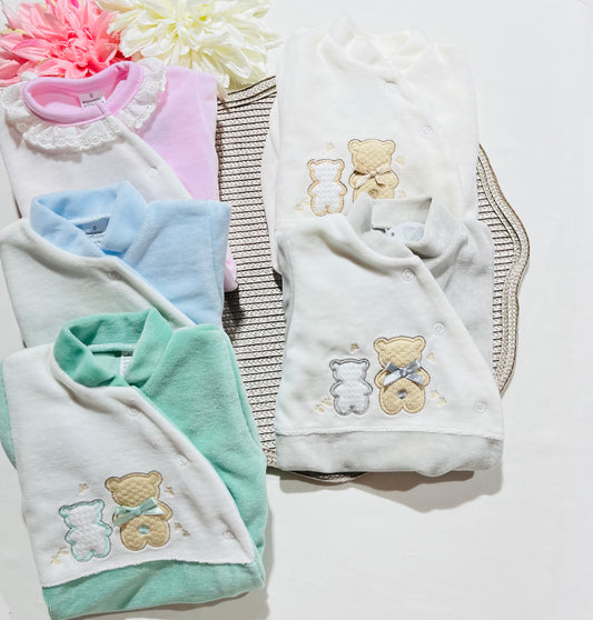 Babygrow em veludo - 2 Ursos