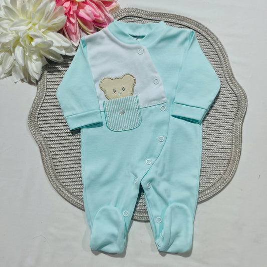 Babygrow - 100% algodão -  Ursinho