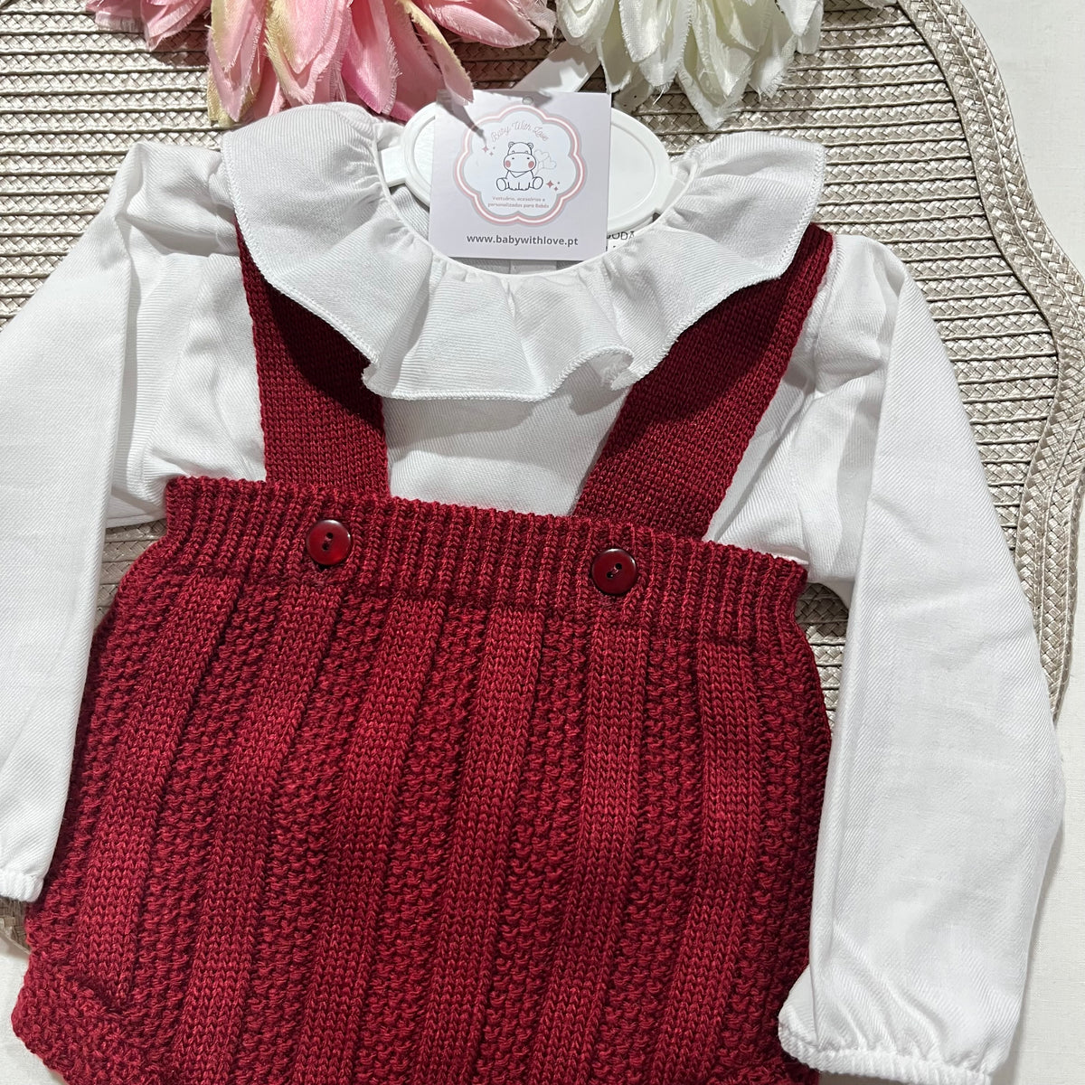 Conjunto 3 peças  para bebé - 3 e 6 M