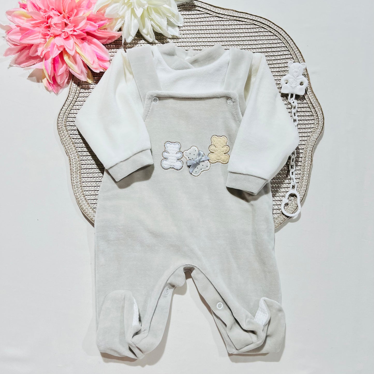 Conjunto para bebé - 3 Ursos - 1M