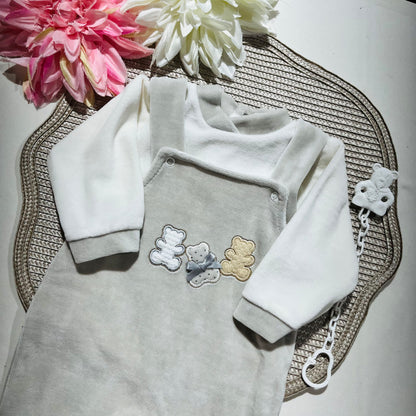 Conjunto para bebé - 3 Ursos - 1M