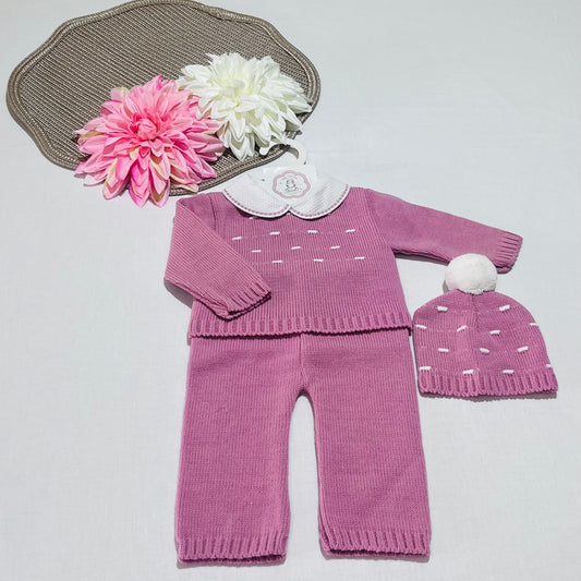 Conjunto em Malha 3 peças bebé