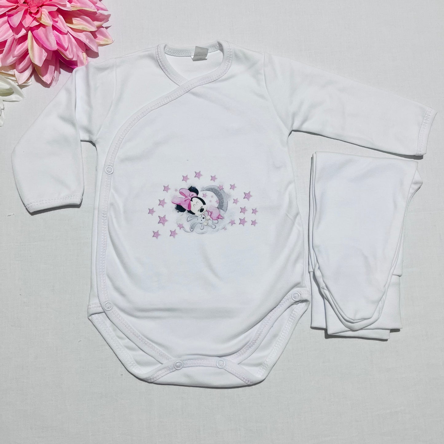 Body e collant interior bebé sem carda Minnie