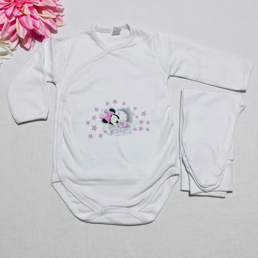Body e collant interior bebé sem carda Minnie