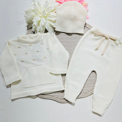 Conjunto para Bebé “Doce Encanto” – Algodão 0-3M | Saída Maternidade