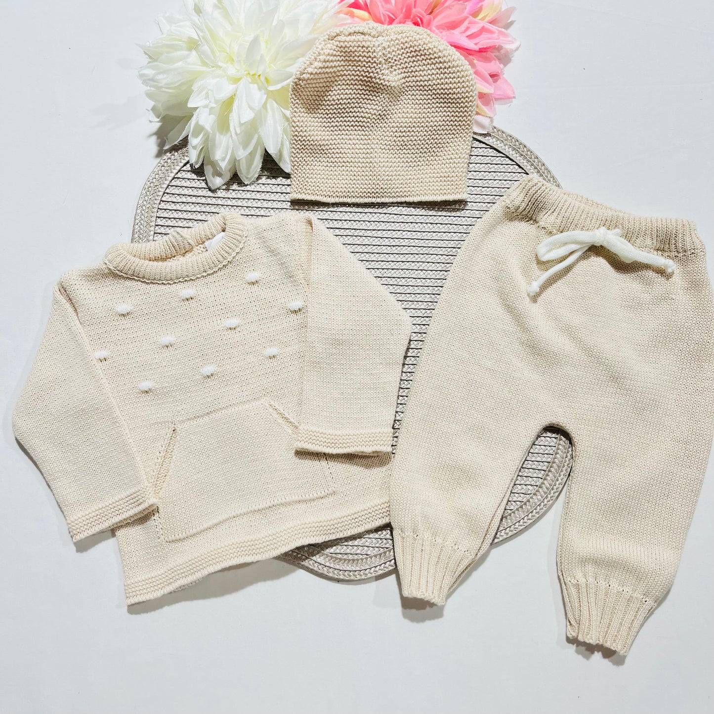 Conjunto para Bebé “Doce Encanto” – Algodão 0-3M | Saída Maternidade