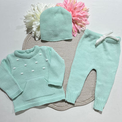 Conjunto para Bebé “Doce Encanto” – Algodão 0-3M | Saída Maternidade