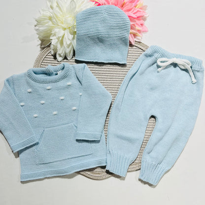 Conjunto para Bebé “Doce Encanto” – Algodão 0-3M | Saída Maternidade